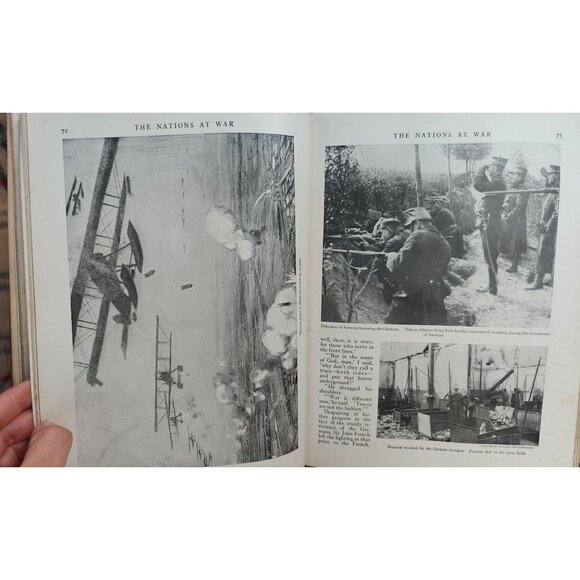 The Nations At War A Current History Willis John Abbot Antique 1917 Hardcover - Picture 8 of 9